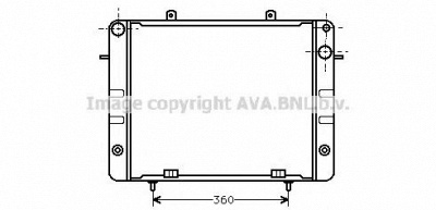 AVA QUALITY COOLING ol2056 -  Радиатор, охлаждение двигателя